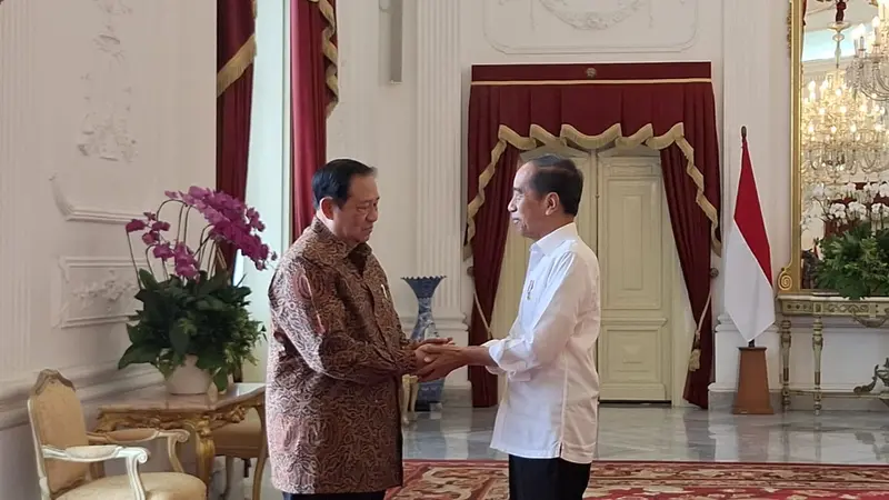 Kunjungan SBY di Istana, Disambut Langsung Oleh Jokowi