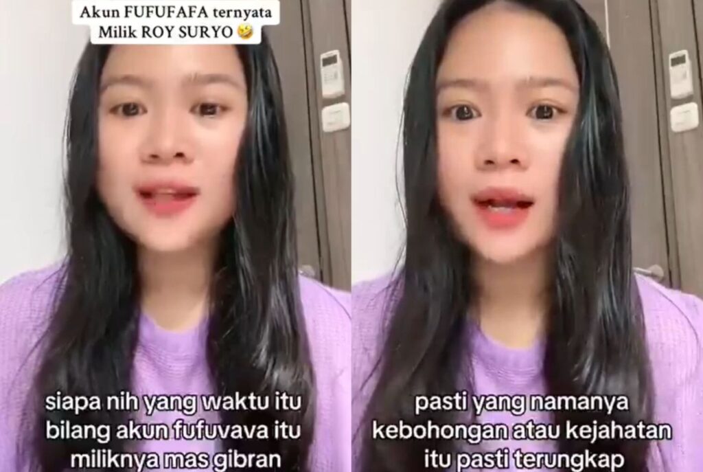 Roy Suryo Dalang Dibalik Fufufafa, TikToker Intan Srinita Bongkar Kebenaran