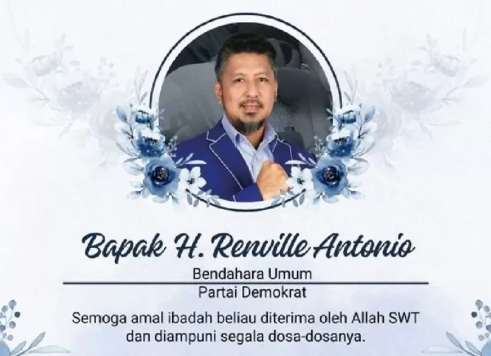 Bendahara Demokrat Renville Antonio Tewas Kecelakaan