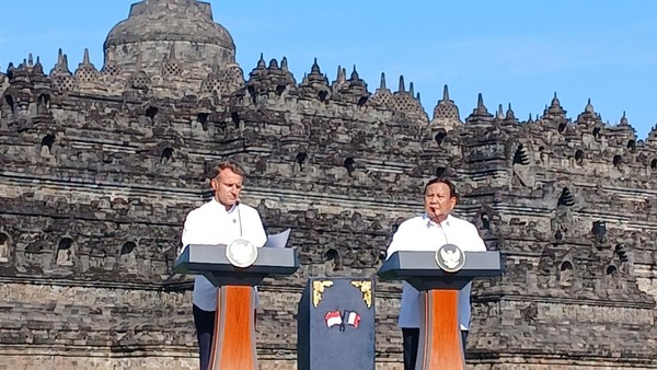 Prabowo Macron Kunjungi Akmil Magelang dan Candi Borobudur