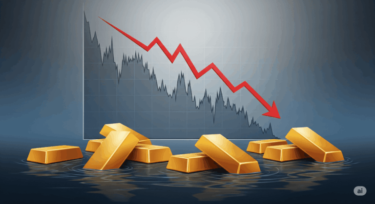 Harga emas turun