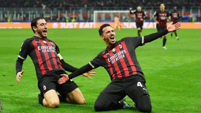 AC Milan vs Napoli di San Siro.
