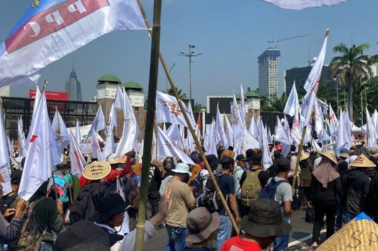 Hari Tani Nasional di Jakarta bikin rute dialihkan.