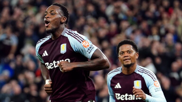 Aston Villa vs Bologna di Europa League.