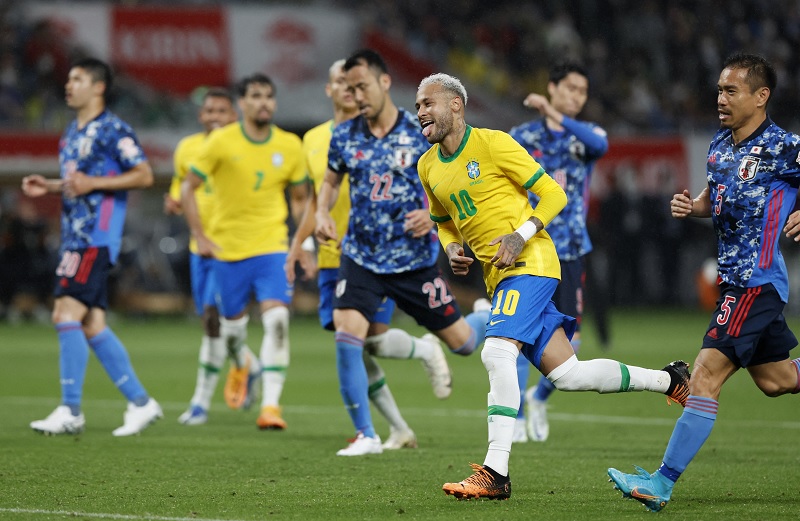 Drama Jepang vs Brazil memanas di Tokyo.