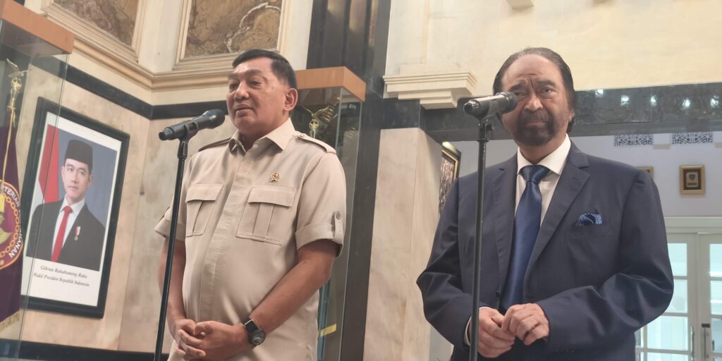 Surya Paloh bertemu Menhan.