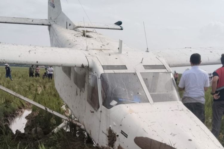 Pesawat Jatuh di Karawang jenis GA8 Airvan.