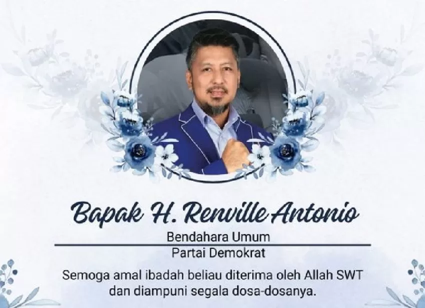 Bendahara Demokrat Renville Antonio Tewas Kecelakaan