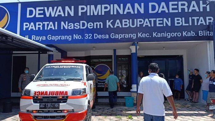 Mayat di Kantor Nasdem DPD Blitar Ditemukan Telah Membusuk