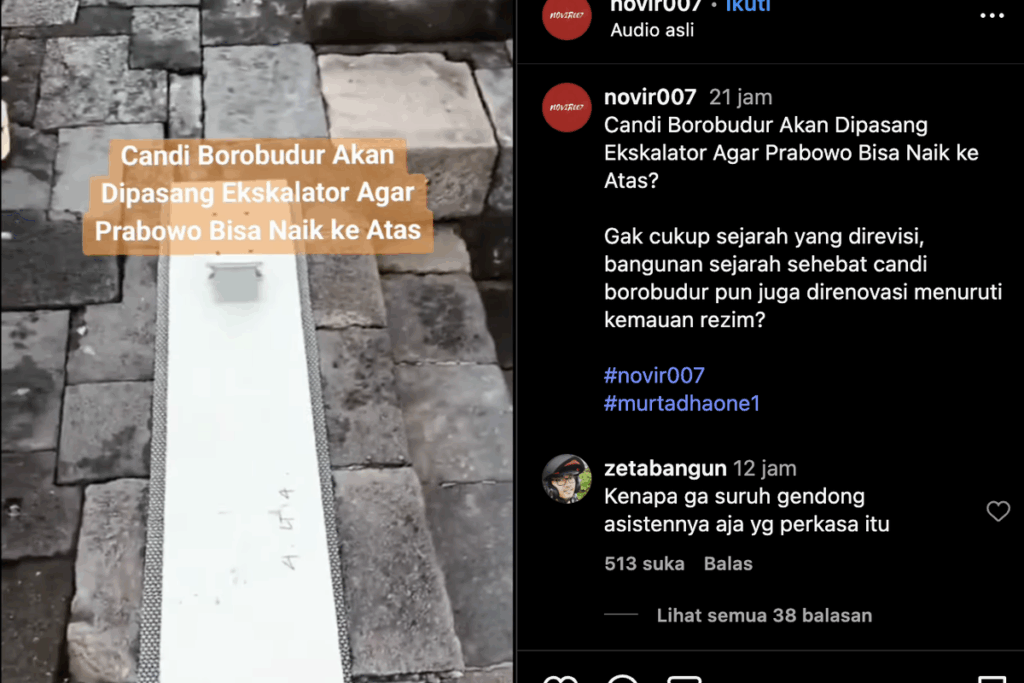 Candi Borobudur Dipasang Eskalator, Sambut Prabowo & Macron