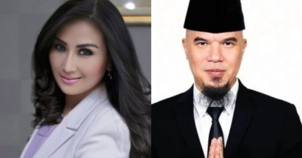 Lita Gading dan Ahmad Dhani dalam kolase perseteruan publik