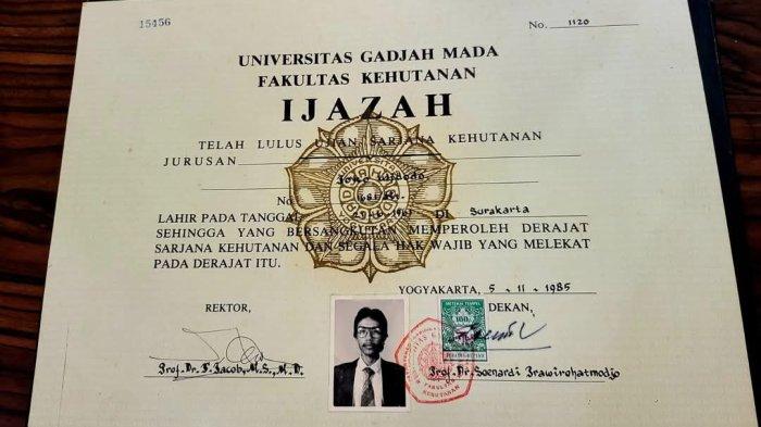 Ijazah Universitas Gadjah Mada yang memicu polemik Kasus Ijazah Jokowi