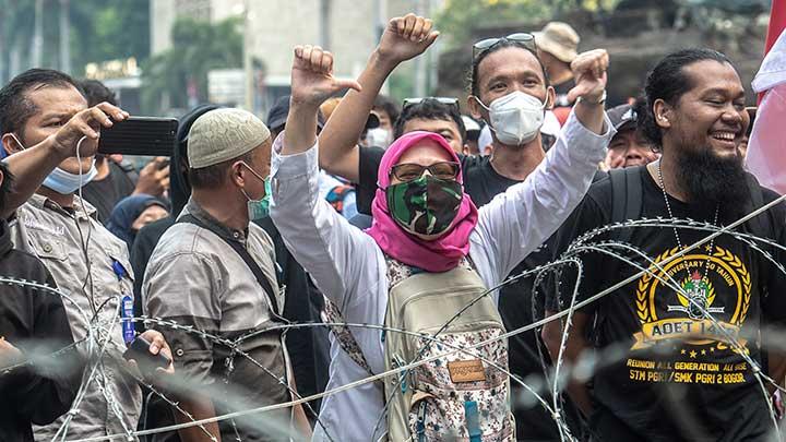 Demo 25 Agustus hari ini: situasi DPR, pengamanan, tuntutan massa.