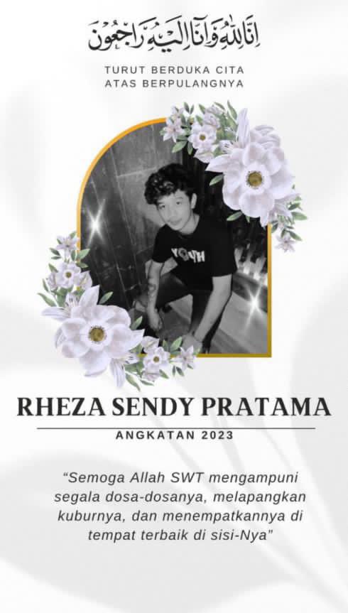 Rheza Sendy Pratama tewas usai demo Jogja.
