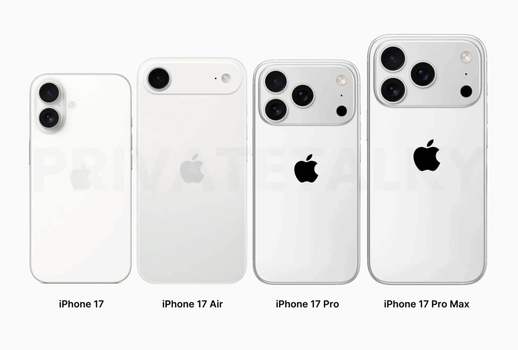 iPhone 17: bocoran fitur—Air super tipis, 120Hz, kamera 24MP, Wi-Fi 7—plus iOS 26 Liquid Glass & Apple Intelligence.