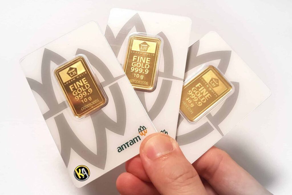 Harga ANTM hari ini menanjak.