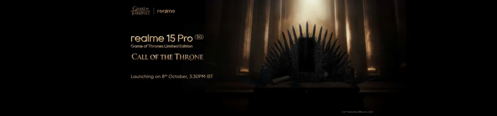 Realme 15 Pro Game of Thrones Edition hadir dengan paket “Dragon Egg”