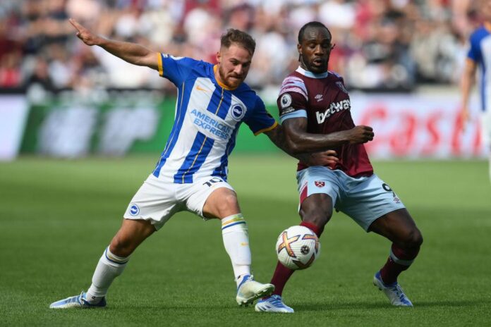 Brighton vs West Ham di London Stadium berpotensi jadi duel penuh tekanan.