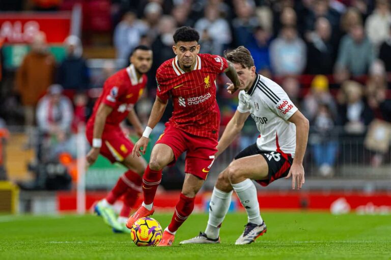Liverpool vs Fulham main 4 Januari 2026.